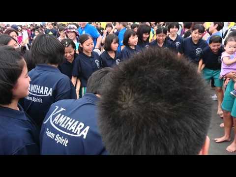 2016.5.3 那覇ハーリー 神原中学校女子 試合前の気合い