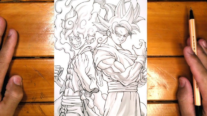 Como desenhar o GOKU Gt super sayajin 3 💎 