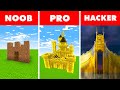 Minecraft NOOB vs. PRO vs. HACKER : GOLDEN CASTLE BUILD CHALLENGE in Minecraft!