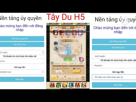 Video Tây Du H5//bản Tây Du lậu China Free tool GM - youtube
