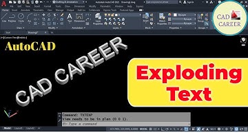 AutoCAD 3D Text | Explode Text in AutoCAD | Using TxtExp Command