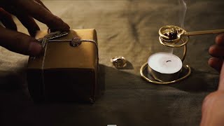 Sealing stamp with signet ring