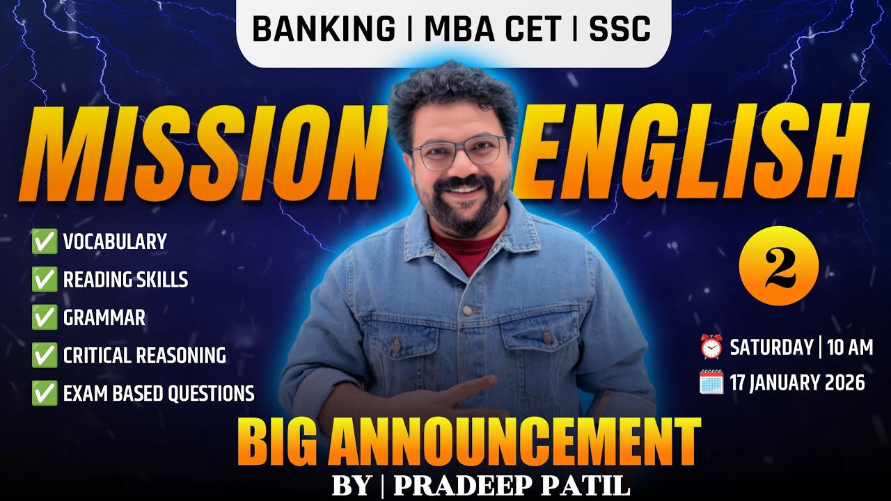 MISSION ENGLISH 2 for BANKING/ MBA/SSC by PRADEEP PATIL