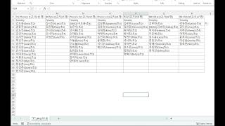 TTT Student spreadsheet Excel
