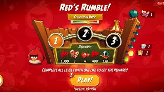 Angry Birds 2 AB2 Daily Challenge Today Red's Rumble! 3-3-4 Rooms