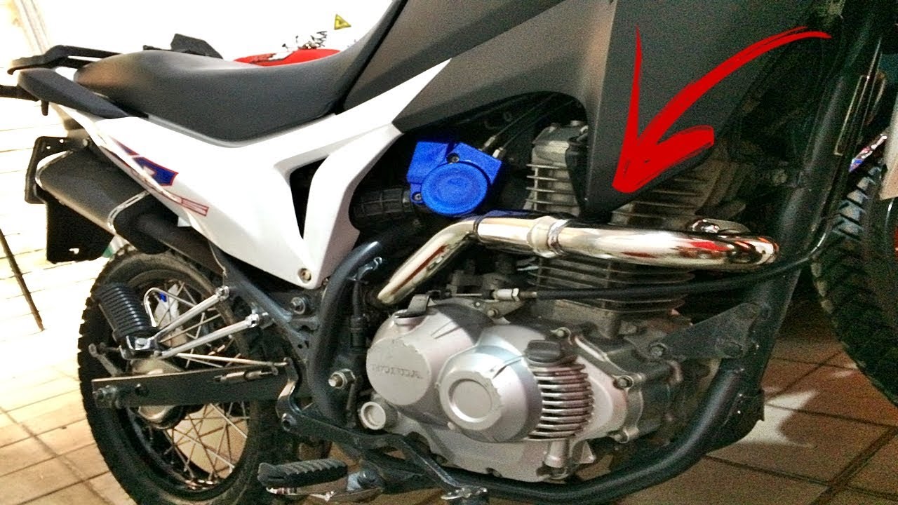 COLOQUEI A CURVA PREPARADA DA CRF 230 NA BROS 160!