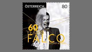 Falco als Briefmarke : " ... des hob i verdient."