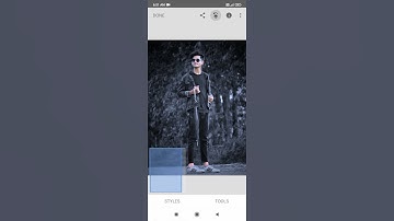 Snapseed black and blue tone effect / Snapseed colour grading tricks / #Shorts #Photoediting