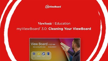 myViewBoard: Cleaning Your ViewBoard