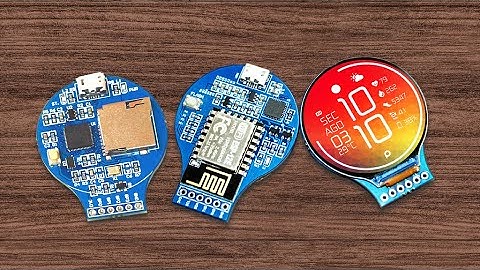 Roundy - Round LCD Board based on RP2040ESP 12E