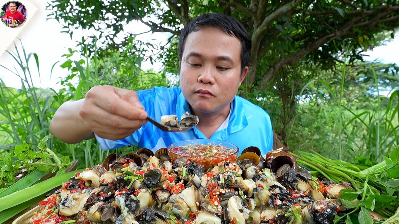 หอยเชอรี่ราดน้ำจิ้มสูตรงา มาเป็นหัวกรอบกรุบแซ่บจ้วดคัก