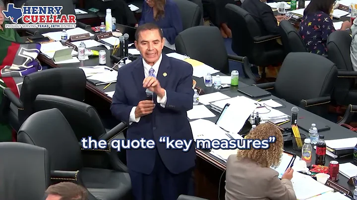 Rep. Cuellar Advocates for Modernization Amendment at Appropriations Markup