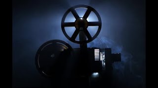 Vintage Movie Projector stock Feel The Past Film Industry, مشاهد سينما القديمة لعرض الافلام للمونتاج