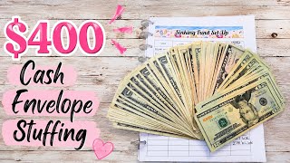 $400 Cash Envelope Stuffing July Paycheck #1