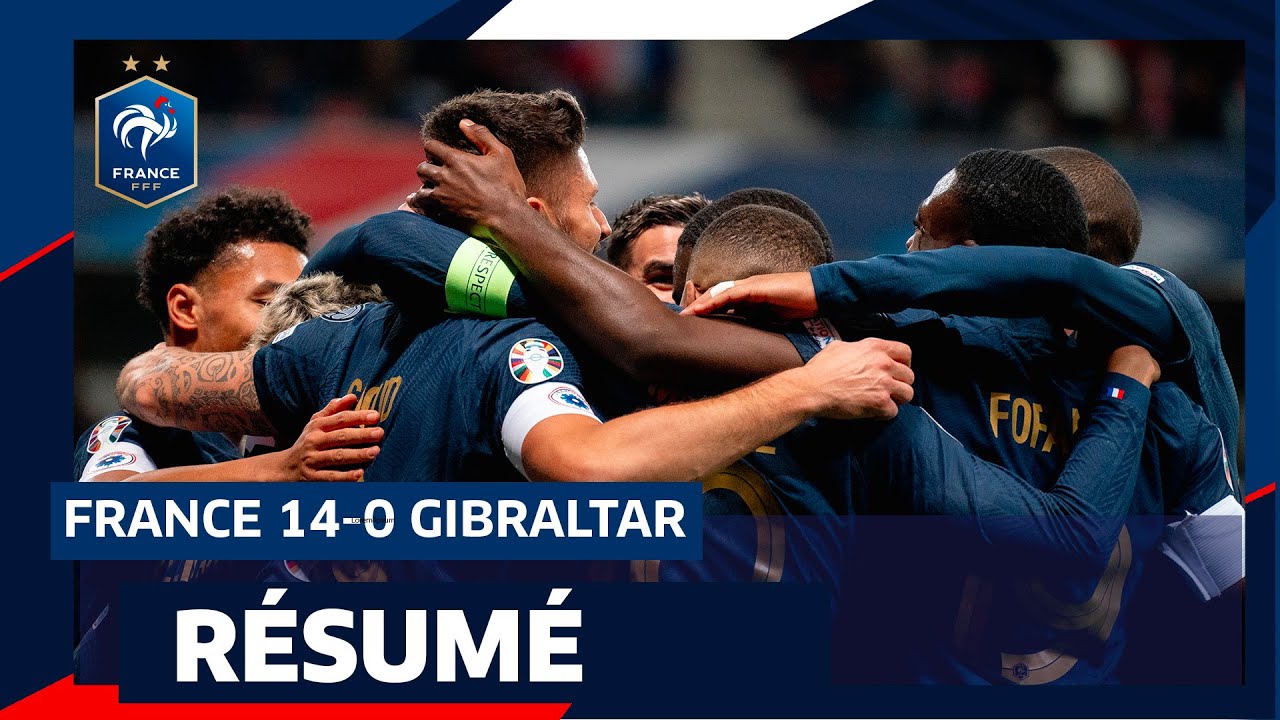 Frankreich bricht historischen Rekord! Frankreich - Gibraltar 14:0 | European Qualifiers | DAZN