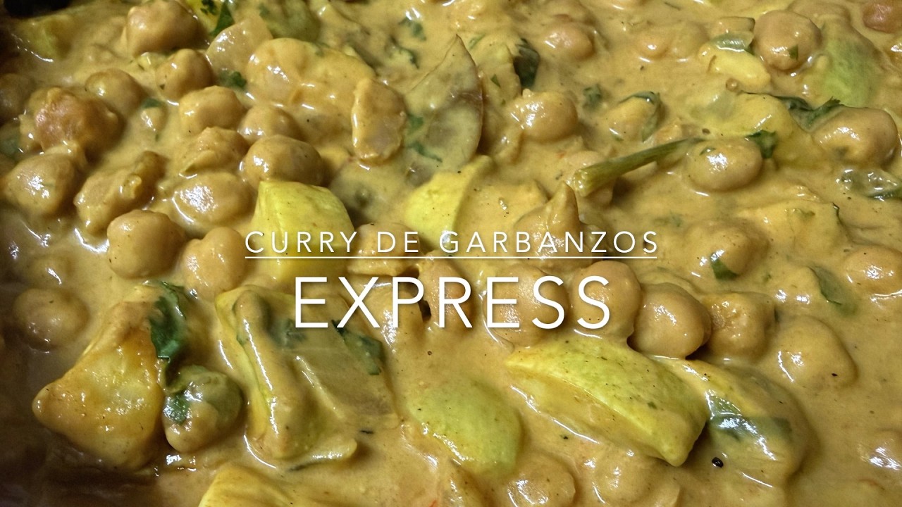 Curry de garbanzos express