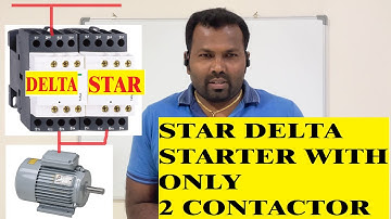 How to make star delta starter with 2 contactor  -Explained with wiring...