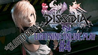 DISSIDIA FINAL FANTASY NT Closed Beta Online Matches - Lightning #4