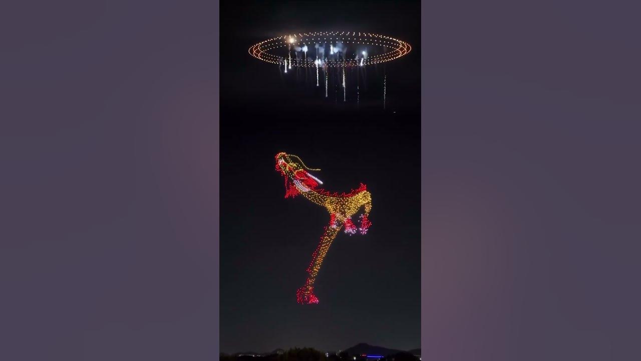 China was on another level with their New Year’s drone show last night 😍🎊
