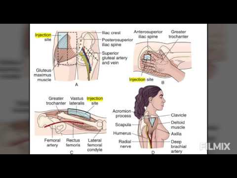 احقن نفسك بالمنزل بكل سهولة/ Intramuscular injection/ الحقن بعضلة الفخذ/ اماكن الحقن العضلي/تمريض