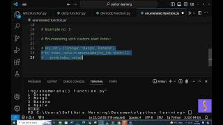 SY enumerate built - in function in python