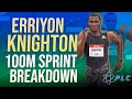 Erriyon Knighton 100M Sprint Breakdown | The Next Usain Bolt?