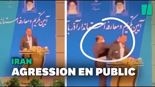 Un officiel iranien violemment giflé en plein inauguration screenshot 5
