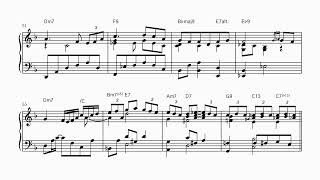Moon River - For solo piano - Sheet music transcription