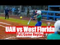 UAH vs West Florida Softball Full Game Replay | 2025 Gulf South Softball