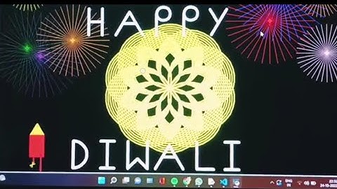 Happy Diwali using python code