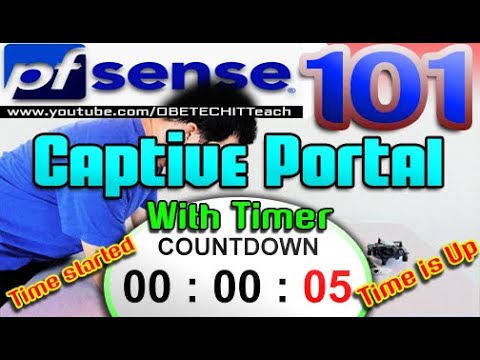 PFSENSE CAPTIVE PORTAL WITH COUNTDOWN TIMER | PFSENSE 101