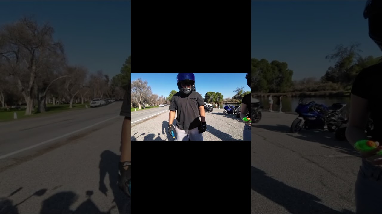 Bikers and water guns 