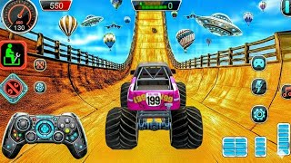 Monster Truck Mega Ramp Stunt Impossible Drive - Car Stunt Racing Game - Android Gameplay #266 screenshot 2