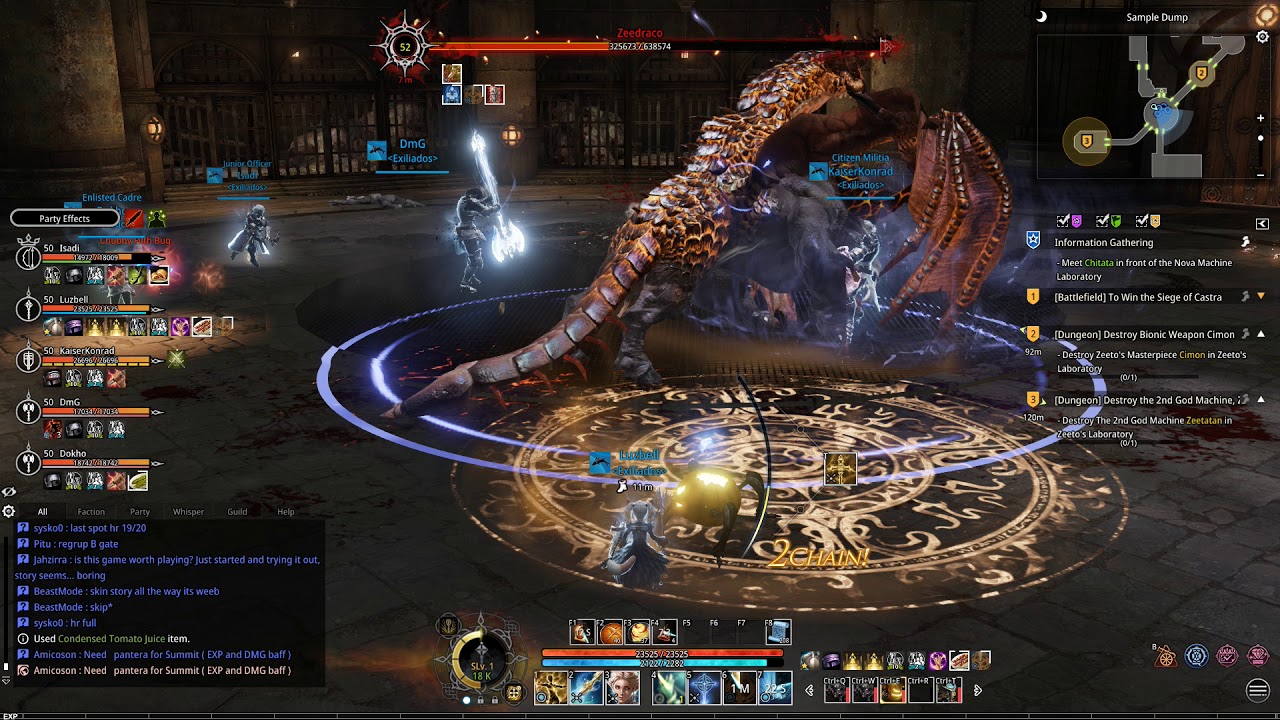 Bless Online - Guia - Dungeon - Zeeto Laboratory - Español Castellano