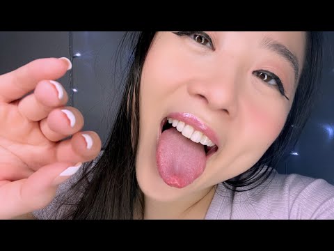 ASMR Realistic Blurry Lens Licking (Mouth Sounds, Whisper)