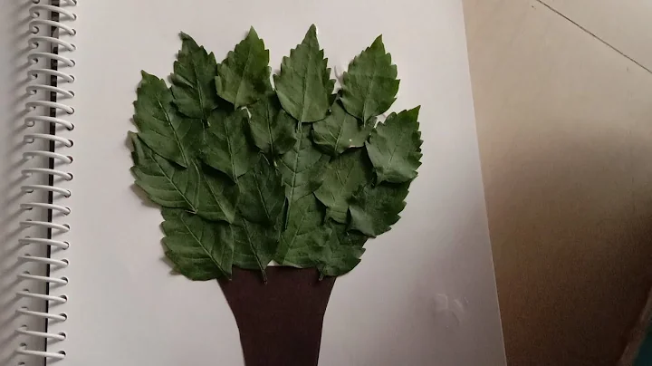 how to make a tree from leaves......#foeyoupage #shorts #art ... 🌿🌿