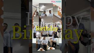 🎂 SURPRISE Birthday Celebration for Naveen at RealHubb! ✨ # shorts