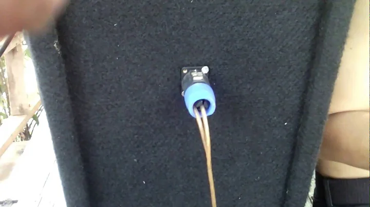 how to test speaker cables using battery 9 volt