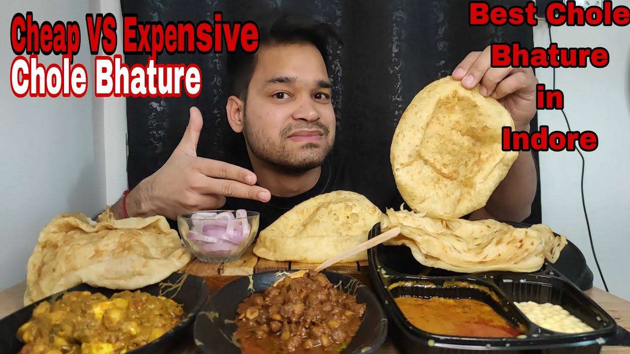 CHEAP vs MEDIUM vs EXPENSIVE CHOLE BHATURE | Best Chole Bhature In Indore | Hungry Rishabh 