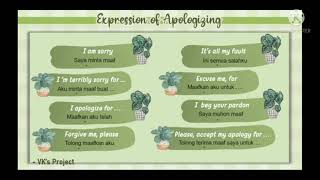 Materi Bahasa Inggris kelas 7 semester 1, Thanking & Apologizing.