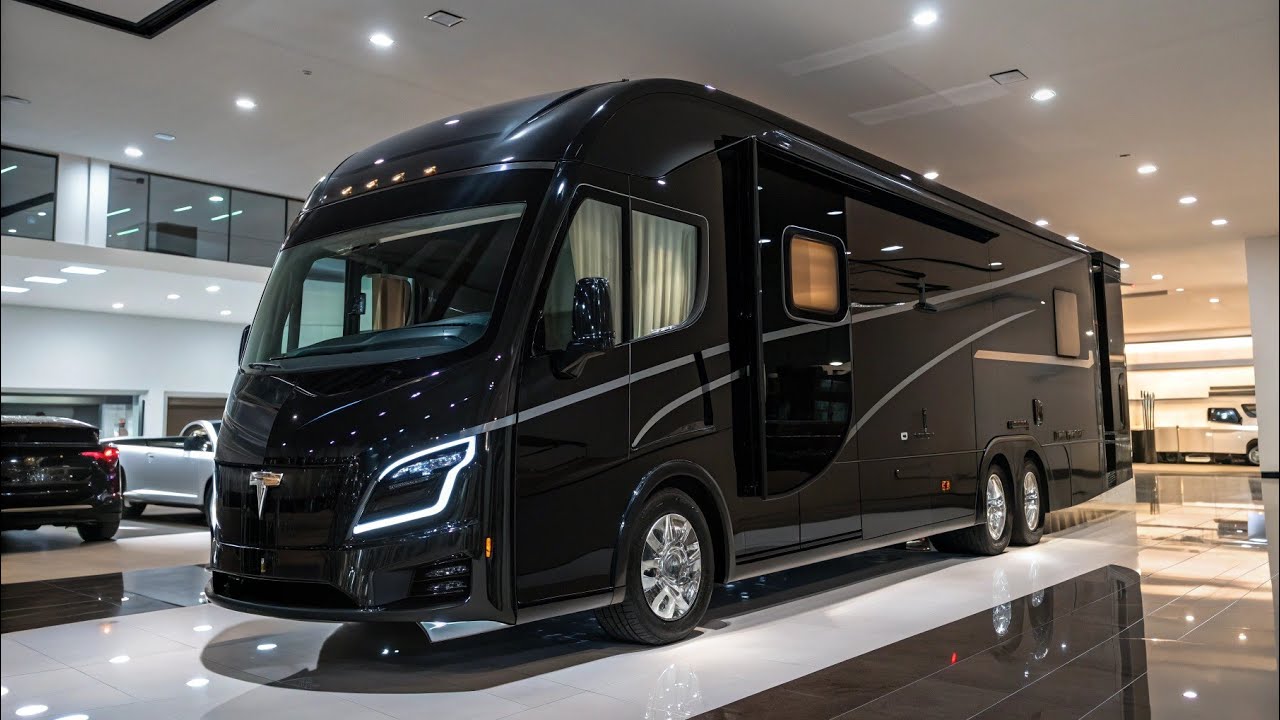 Роскошный 2026 Tesla Maybach Motorhome — Дом на колёсах будущего