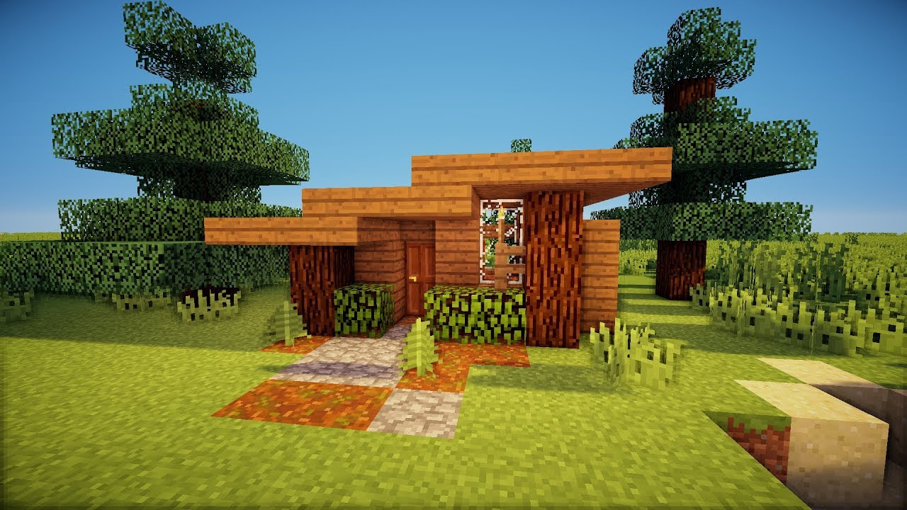 How To Make A Cabin In Minecraft Youtube