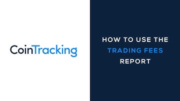 CoinTracking Reports: Trading Fees