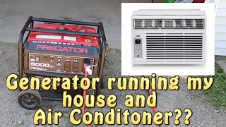 Predator Generator Running My House AND Air Conditioner???