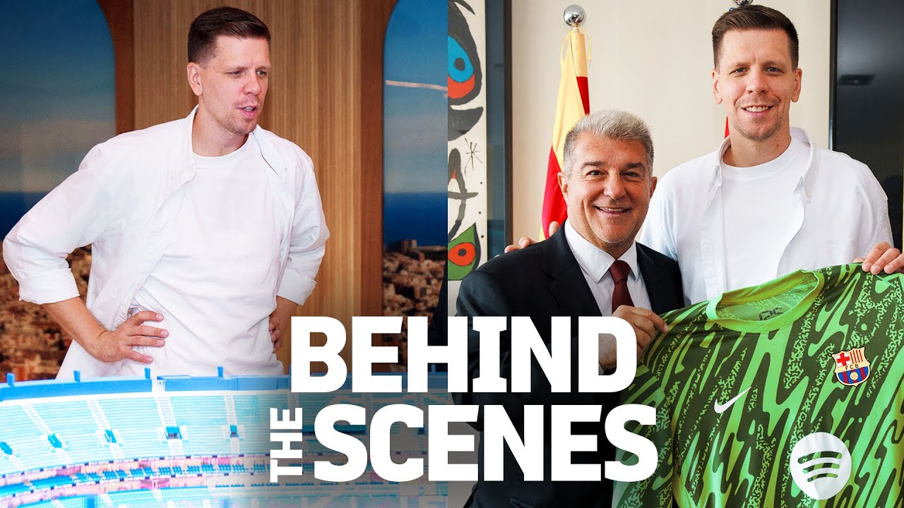 WOJCIECH SZCZESNY: HIS FIRST DAY AT FC BARCELONA 🔵🔴