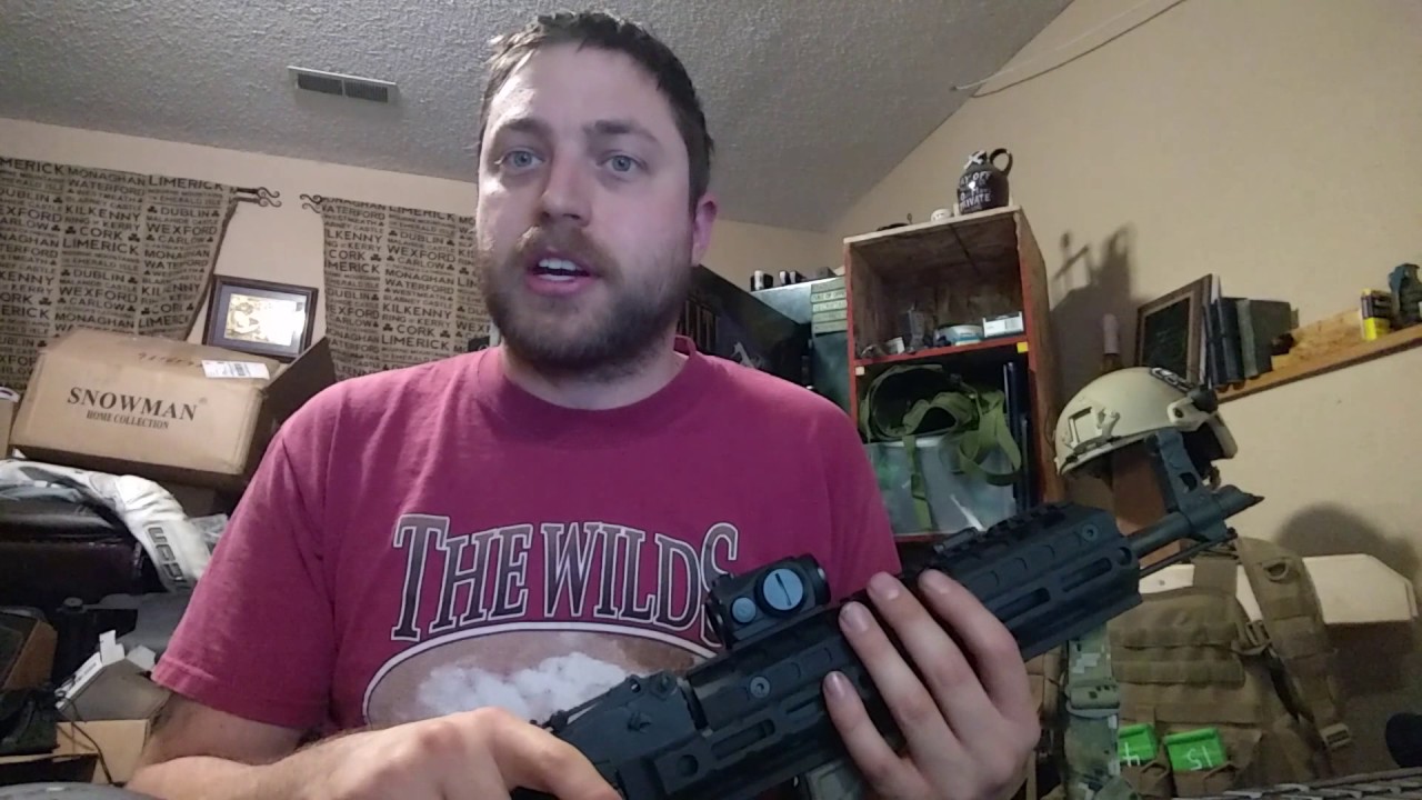 AK47 cowitness red dot MI handguard with holosun