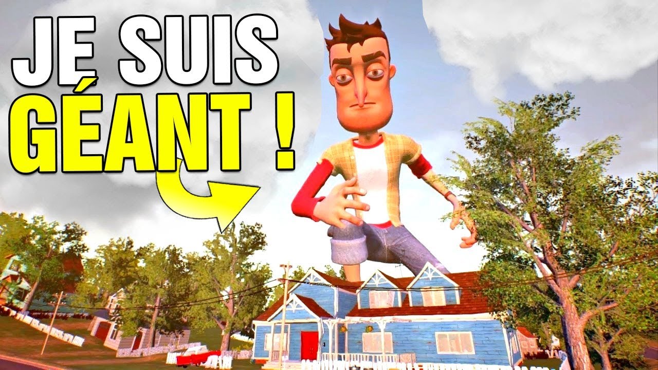 fright night JE SUIS PLUS GRAND QUE LA MAISON DE MON VOISIN ! | Hello Neighbor Mods