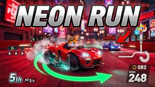 Tails Sonic Racing CrossWorlds E‑Stadium Neon Run screenshot 2