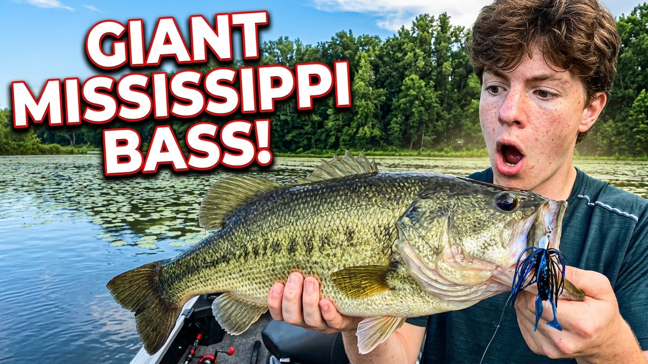 Bass Fishing for Large Mouth Bass on The Mississippi River!!