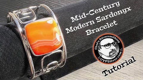 Making a Mid-Century Modern Sardonyx Bracelet: A Silversmithing Tutorial